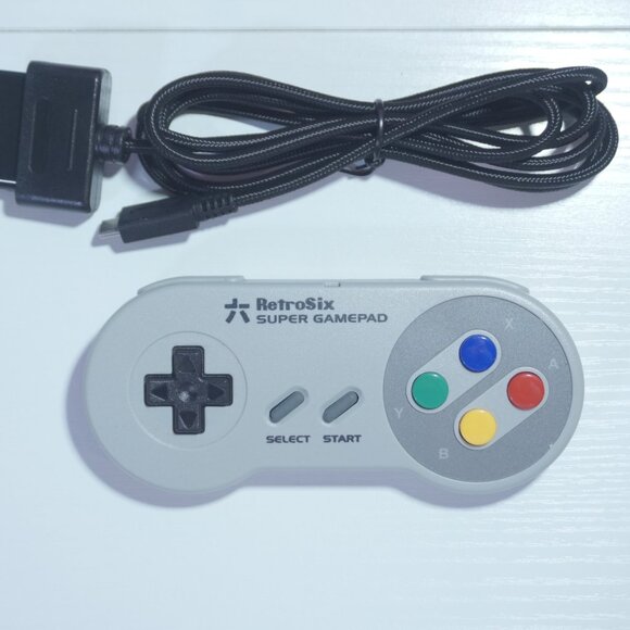 Transparent Clear Red Super Nintendo SNES Game Console SNS-001 with Green LED